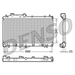 Engine Cooling Radiator DENSO DRM36005 OE Ref 45119SC020