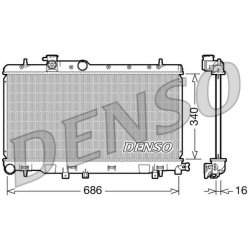 Engine Cooling Radiator DENSO DRM36006 OE Ref 45111FE081