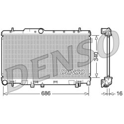 Engine Cooling Radiator DENSO DRM36010 OE Ref 45111AE031