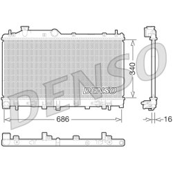 Engine Cooling Radiator DENSO DRM36015 OE Ref 45119AJ020
