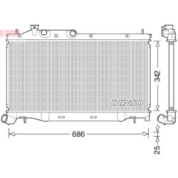Engine Cooling Radiator DENSO DRM36023 OE Ref 45111SG020