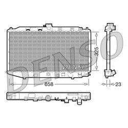 Engine Cooling Radiator DENSO DRM40002 OE Ref 19010PM4003