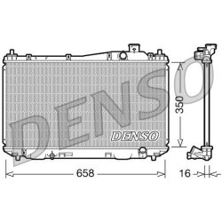 Engine Cooling Radiator DENSO DRM40009 OE Ref 19010PMMA02