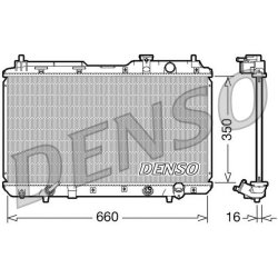 Engine Cooling Radiator DENSO DRM40010 OE Ref 19010P3F902
