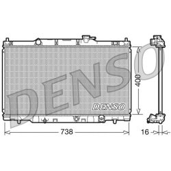 Engine Cooling Radiator DENSO DRM40011 OE Ref 19010PNB0031