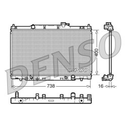 Engine Cooling Radiator DENSO DRM40013 OE Ref 19010PNB902