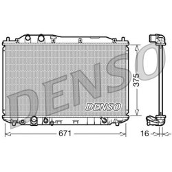 Engine Cooling Radiator DENSO DRM40018 OE Ref 19010RRH901