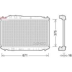 Engine Cooling Radiator DENSO DRM40028 OE Ref 19010RNAA51