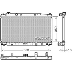 Engine Cooling Radiator DENSO DRM40035 OE Ref 19010RB0E91