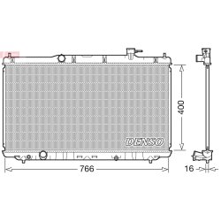 Engine Cooling Radiator DENSO DRM40038 OE Ref 190105A2A02