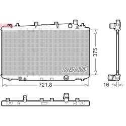 Engine Cooling Radiator DENSO DRM40056 OE Ref 1901051TG01