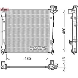 Radiateur de refroidissement moteur DENSO DRM41008 pour HYUNDAI, KIA OE 253102Y000