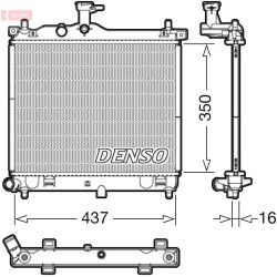 Engine Cooling Radiator DENSO DRM41012 OE Ref 253100X200
