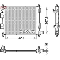 Engine Cooling Radiator DENSO DRM41022 OE Ref 25310B9000