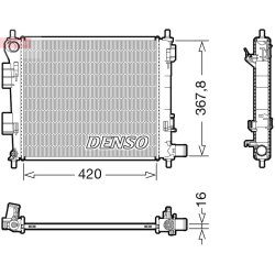 Engine Cooling Radiator DENSO DRM41025 OE Ref 25310B9100