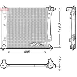 Engine Cooling Radiator DENSO DRM41031 OE Ref 25310D7050
