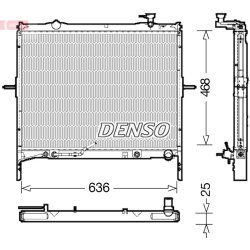 Engine Cooling Radiator DENSO DRM43002 OE Ref 253103E830