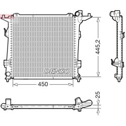 Radiateur de refroidissement moteur DENSO DRM43006 pour KIA CEE'D, PRO