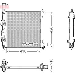 Engine Cooling Radiator DENSO DRM43015 OE Ref 25310G6250