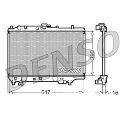 Engine Cooling Radiator DENSO DRM44006 OE Ref B61S152000C