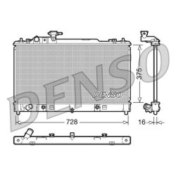 Engine Cooling Radiator DENSO DRM44021 OE Ref LF5V15200C