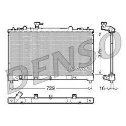 Engine Cooling Radiator DENSO DRM44023 OE Ref L51015200C