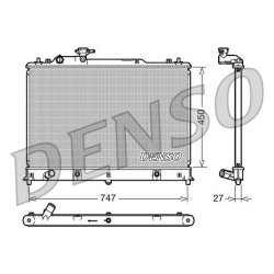 Engine Cooling Radiator DENSO DRM44025 OE Ref L37J15200