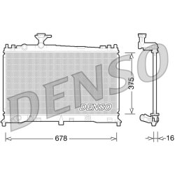 Engine Cooling Radiator DENSO DRM44027 OE Ref LF2115200B