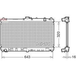 Engine Cooling Radiator DENSO DRM44031 OE Ref BP4W15200A