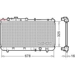Engine Cooling Radiator DENSO DRM44032 OE Ref ZL0115200C