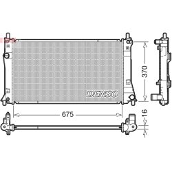 Engine Cooling Radiator DENSO DRM44035 OE Ref LFDV15200A