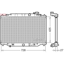 Engine Cooling Radiator DENSO DRM44041 OE Ref SH0215200B