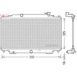 Engine Cooling Radiator DENSO DRM44042 OE Ref PE2015200