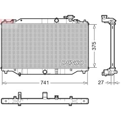 Engine Cooling Radiator DENSO DRM44049 OE Ref SH1215200A