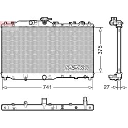 Engine Cooling Radiator DENSO DRM44050 OE Ref S55215200A