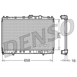 Engine Cooling Radiator DENSO DRM45002 OE Ref MB845790