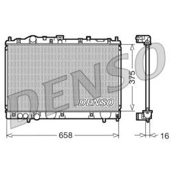Engine Cooling Radiator DENSO DRM45004 OE Ref MR187964