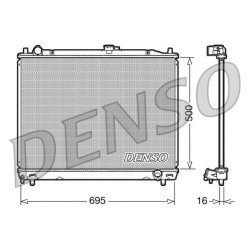 Engine Cooling Radiator DENSO DRM45008 OE Ref MN135948