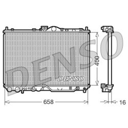 Engine Cooling Radiator DENSO DRM45011 OE Ref MB925638