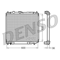 Engine Cooling Radiator DENSO DRM45014 OE Ref MB890957