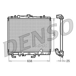 Engine Cooling Radiator DENSO DRM45016 OE Ref MR258669