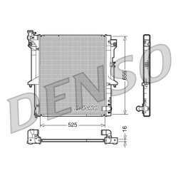 Engine Cooling Radiator DENSO DRM45017 OE Ref 1350A314