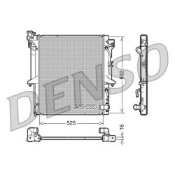 Engine Cooling Radiator DENSO DRM45018 OE Ref 1350A315