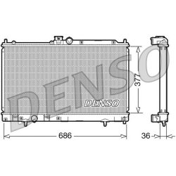 Engine Cooling Radiator DENSO DRM45022 OE Ref MR464612