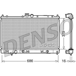 Engine Cooling Radiator DENSO DRM45024 OE Ref 1350A257