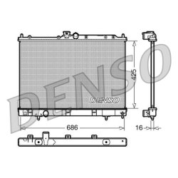 Engine Cooling Radiator DENSO DRM45031 OE Ref MR993742