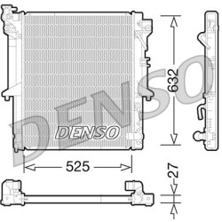 Engine Cooling Radiator DENSO DRM45035 OE Ref MN135033