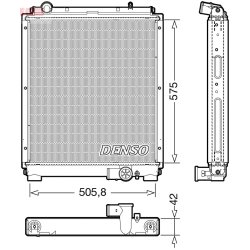 Engine Cooling Radiator DENSO DRM45052 OE Ref ME418713