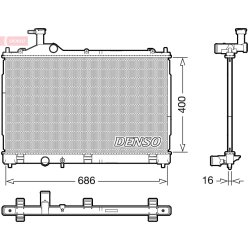 Engine Cooling Radiator DENSO DRM45056 OE Ref 1350A602