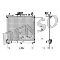 Engine Cooling Radiator DENSO DRM46002 OE Ref 21410AX600